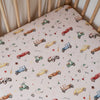 SNUGGLE HUNNY VINTAGE CARS FITTED COT SHEET