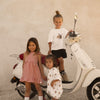 CINNAMON BABY CROISSANT T-SHIRT ROMPER