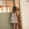 CINNAMON BABY BLACK GINGHAM DRESS