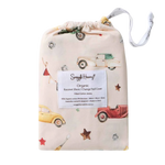 SNUGGLE HUNNY VINTAGE CARS BASSINET SHEET / CHANGE PAD COVER