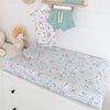 SNUGGLE HUNNY WHITE RABBIT BASSINET SHEET / CHANGE PAD COVER