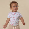 SNUGGLE HUNNY WHITE RABBIT SHORT SLEEVE BODYSUIT