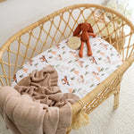 SNUGGLE HUNNY WILD HORSES BASSINET SHEET / CHANGE PAD COVER