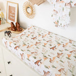 SNUGGLE HUNNY WILD HORSES BASSINET SHEET / CHANGE PAD COVER