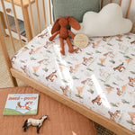 SNUGGLE HUNNY WILD HORSES FITTED COT SHEET