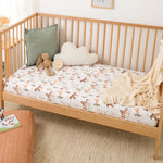 SNUGGLE HUNNY WILD HORSES FITTED COT SHEET