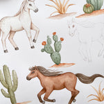 SNUGGLE HUNNY WILD HORSES BASSINET SHEET / CHANGE PAD COVER