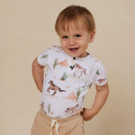 SNUGGLE HUNNY WILD HORSES SHORT SLEEVE BODYSUIT