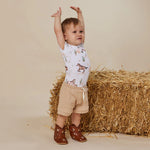 SNUGGLE HUNNY WILD HORSES SHORT SLEEVE BODYSUIT