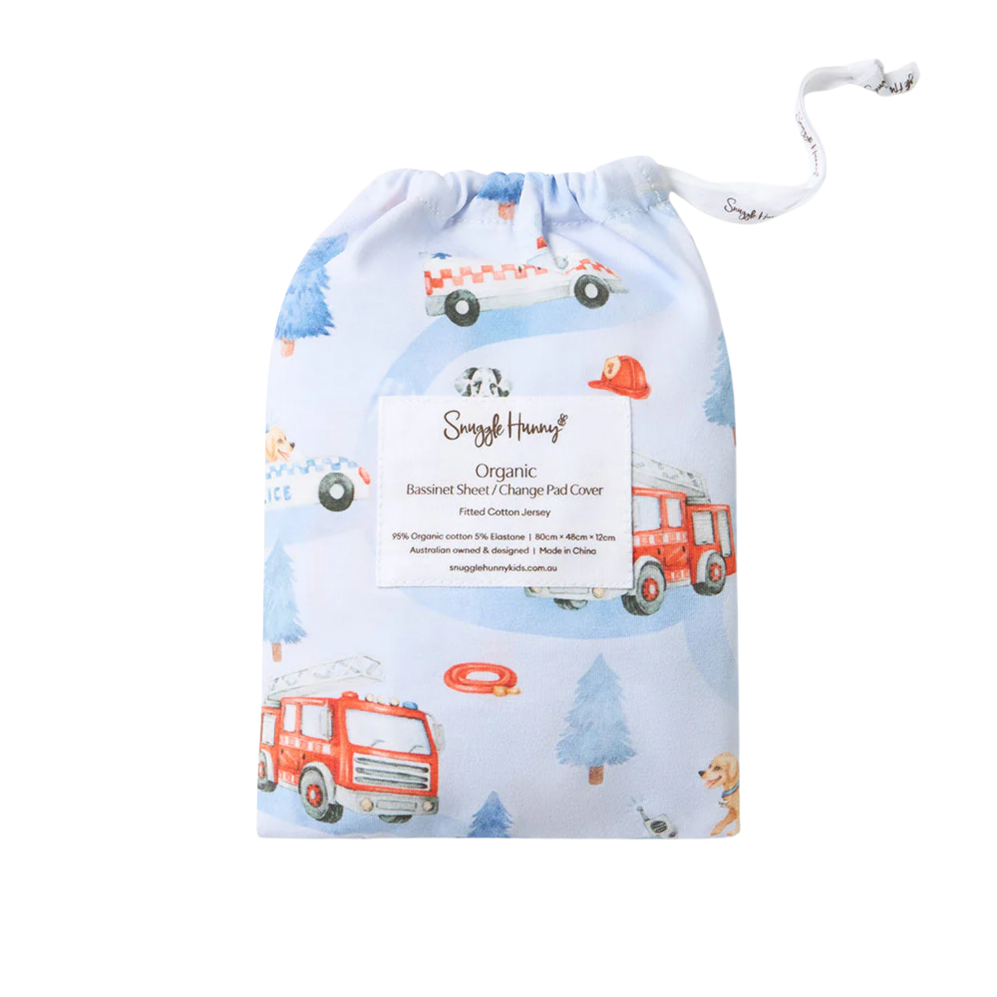 SNUGGLE HUNNY TO THE RESCUE BASSINET SHEET/CHANGE PAD COVER