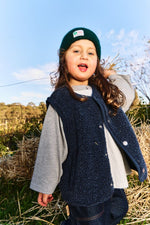 CUBBY SHERLING SWITCH JACKET - BLUEBERRY