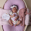 SNUGGLE HUNNY ISLA SHORT SLEEVE ORGANIC BODYSUIT WITH FRILL