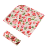 SNUGGLE HUNNY STRAWBERRY JERSEY WRAP & TOPKNOT SET
