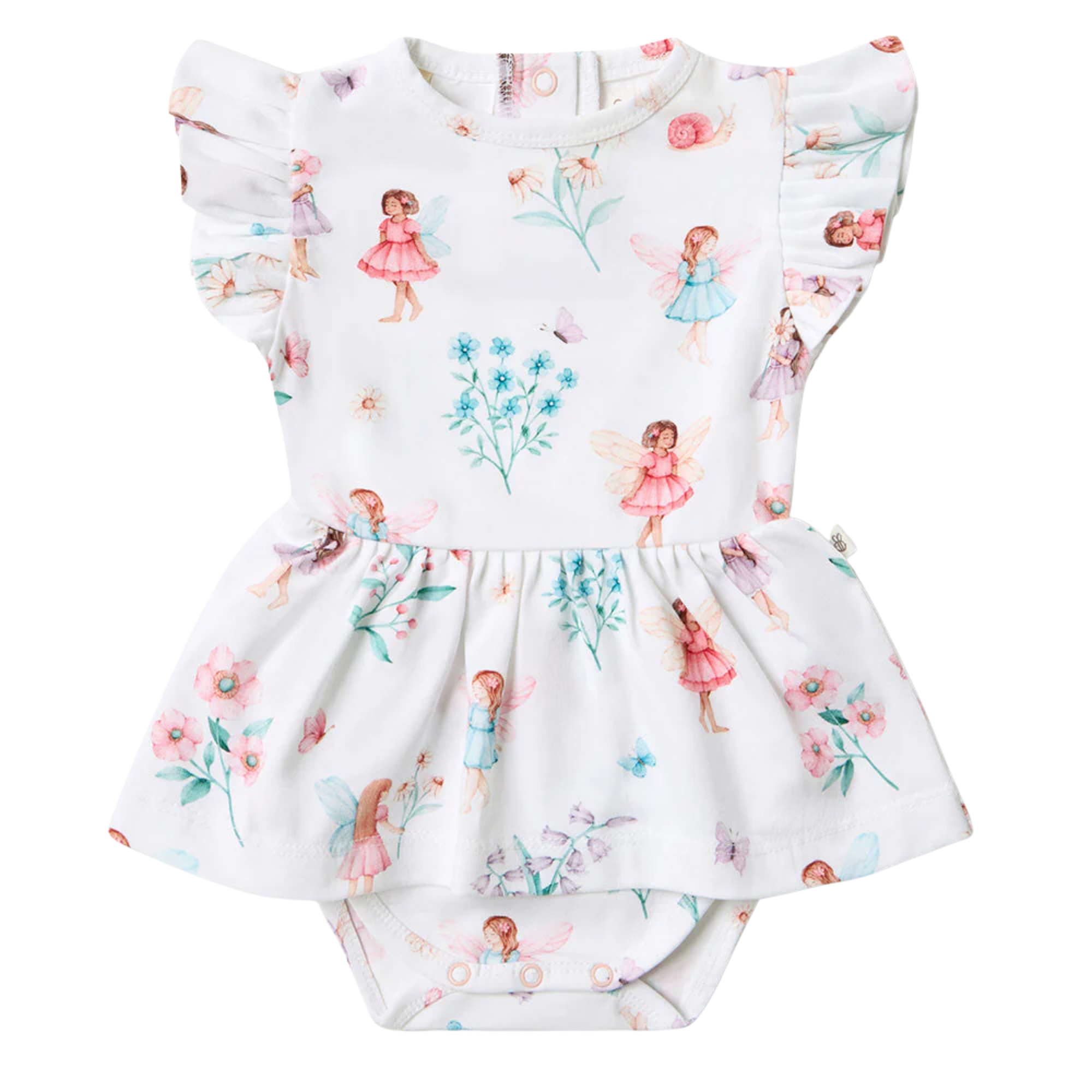 SNUGGLE HUNNY FAIRY GARDEN SHORT SLEEVE DRESS