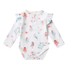 SNUGGLE HUNNY FAIRY GARDEN LONG SLEEVE BODYSUIT WITH FRILL