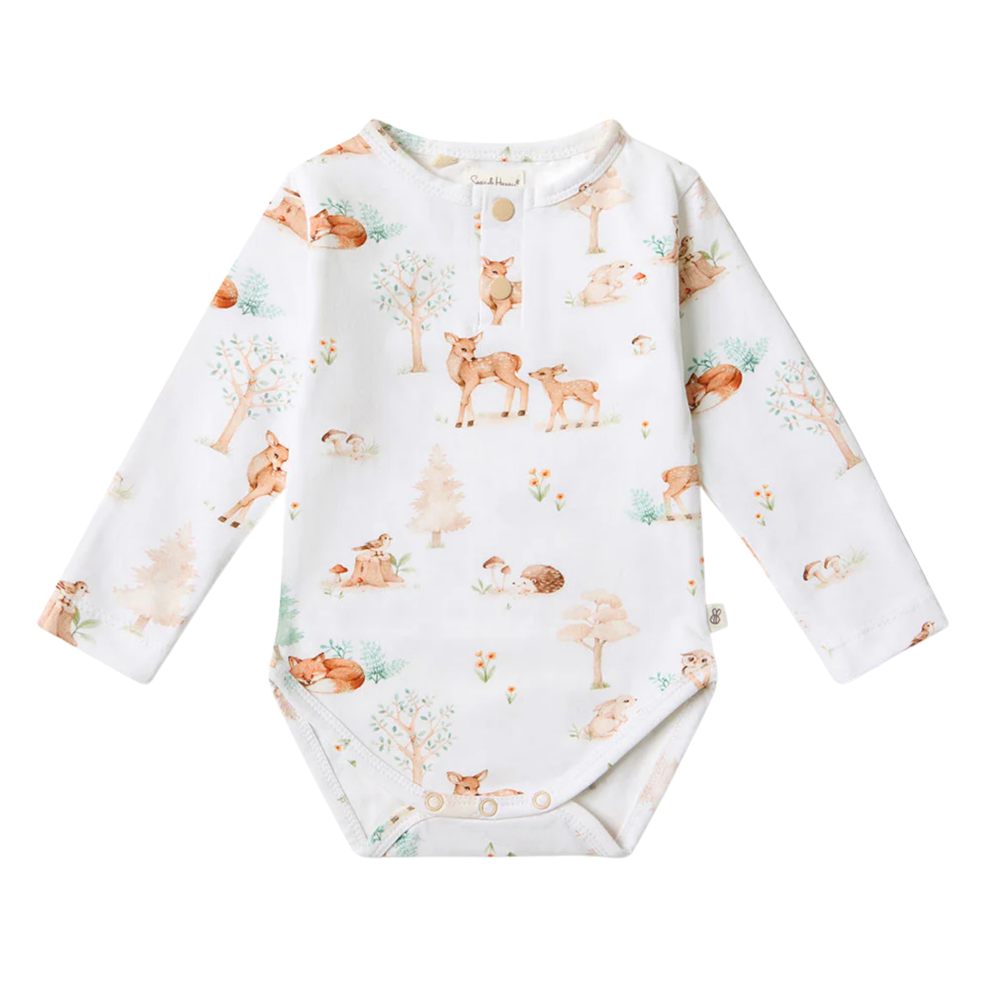 SNUGGLE HUNNY WOODLAND TALES LONG SLEEVE BODYSUIT